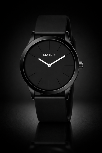 Matrix Minimalist Silicone Strap Analog Watch for Men & Boys