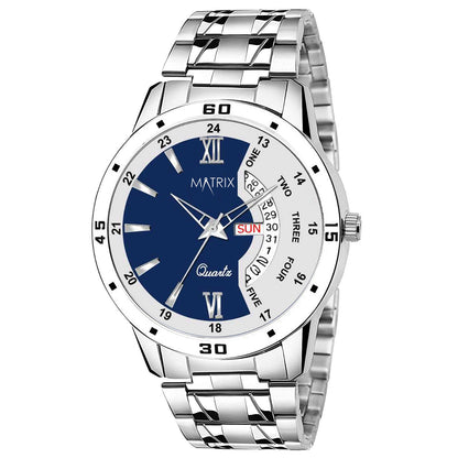Matrix Antique Day and Date With Stainless Steel Strap Analog Watch for Men