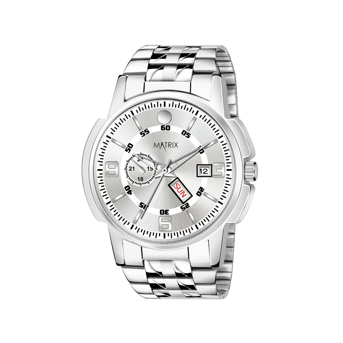 Matrix Superior Day & Date With Stainless Steel Strap Analog Watch For Men