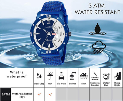 Matrix Dual Colour Day & Date Analog Watch for Men
