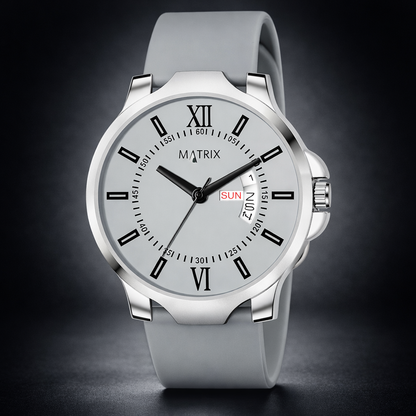 Matrix Antique 2.0 Day & Date Softest Silicone Strap Analog Watch For Men & Boys