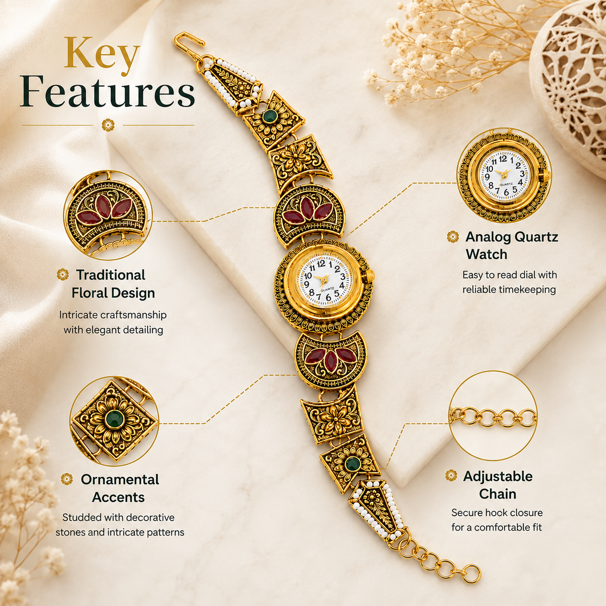 Matrix KASHMIRI BRACELET Analog Wrist Watch For Women