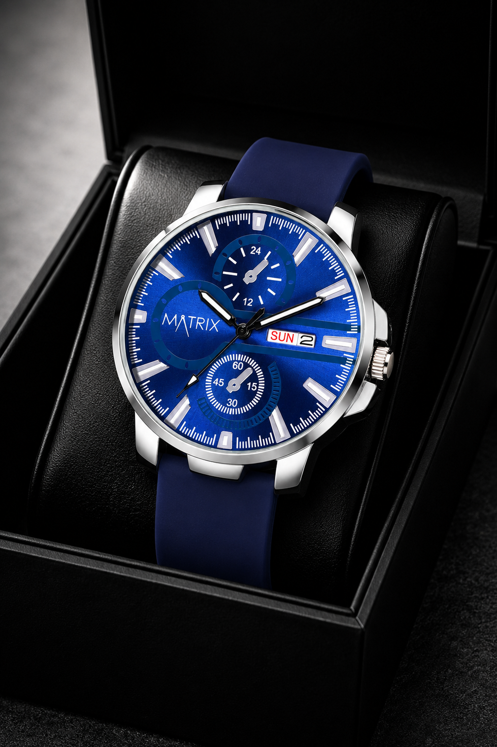 Matrix SUPERIOR 2.0 Day & Date Silicone Strap Analog Watch For Men & Boys