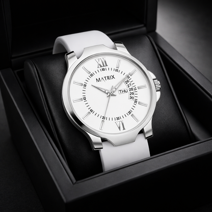 Matrix Antique 2.0 Day & Date Softest Silicone Strap Analog Watch For Men & Boys