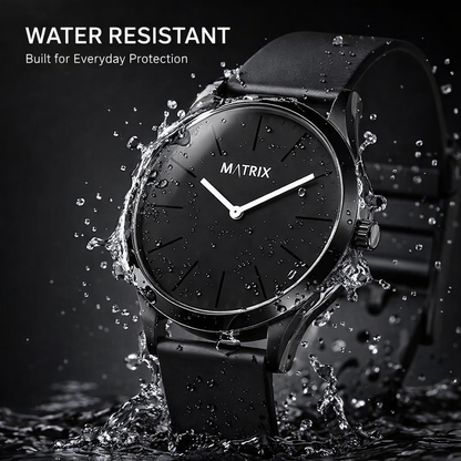 Matrix Minimalist Silicone Strap Analog Watch for Men & Boys