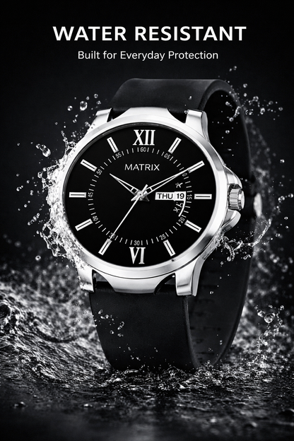 Matrix Antique 2.0 Day & Date Softest Silicone Strap Analog Watch For Men & Boys