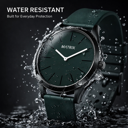 Matrix Minimalist Silicone Strap Analog Watch for Men & Boys