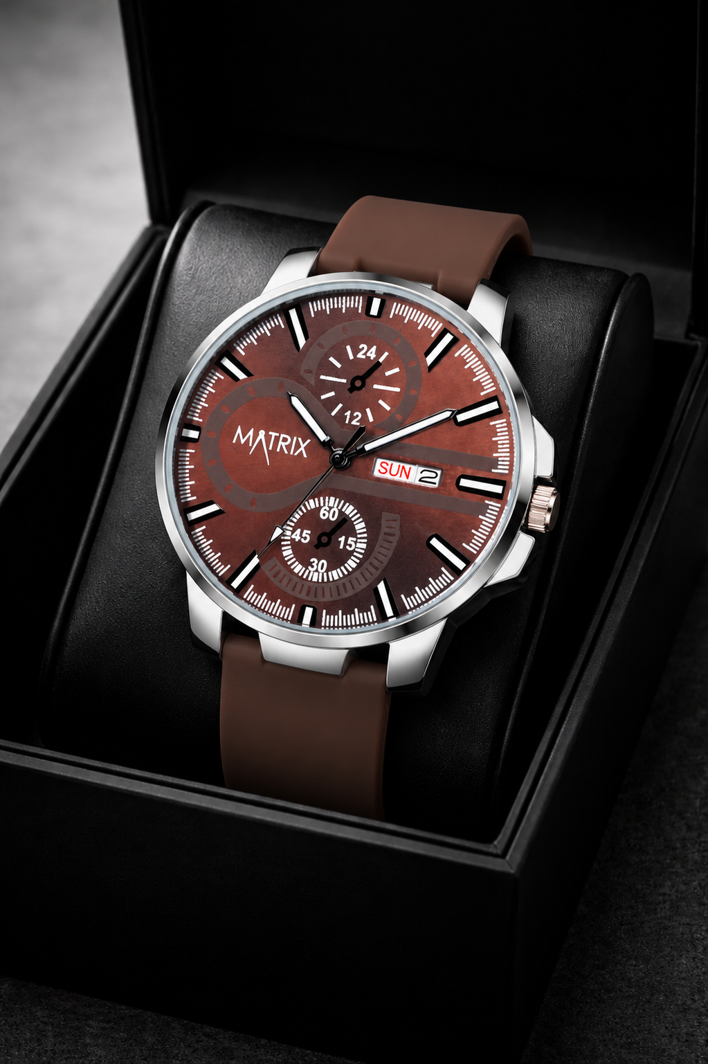 Matrix SUPERIOR 2.0 Day & Date Silicone Strap Analog Watch For Men & Boys