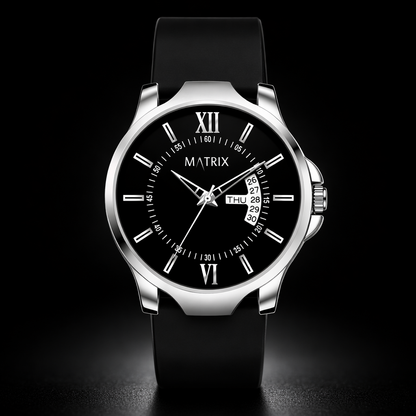 Matrix Antique 2.0 Day & Date Softest Silicone Strap Analog Watch For Men & Boys