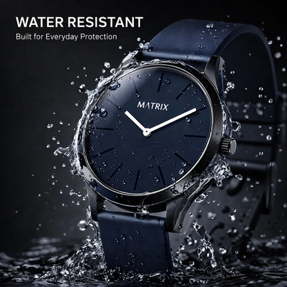 Matrix Minimalist Silicone Strap Analog Watch for Men & Boys